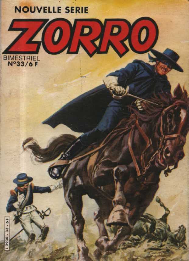 Scan de la Couverture Zorro DPE Greantori n 33